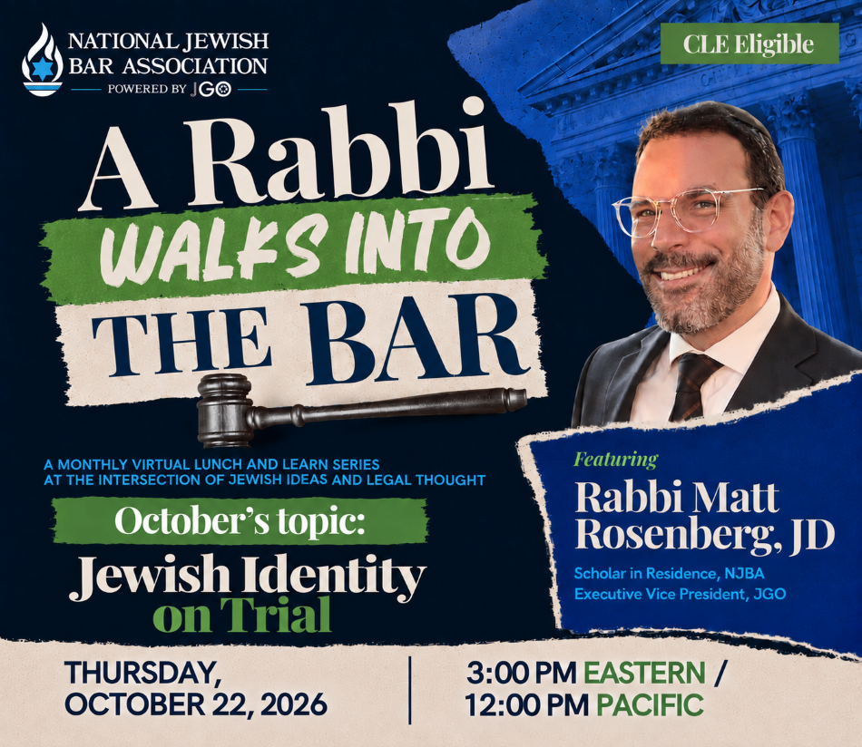 A Rabbi Walks into the Bar - Jewish Identity on Trial