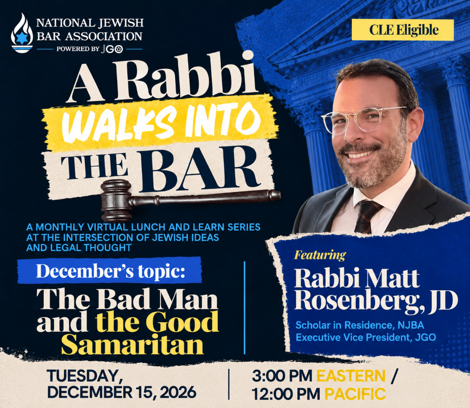 A Rabbi Walks into the Bar - The Bad Man & The Good Samaritan 