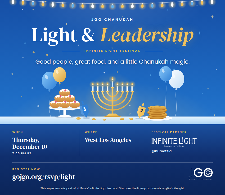 JGO Chanukah: Light & Leadership
